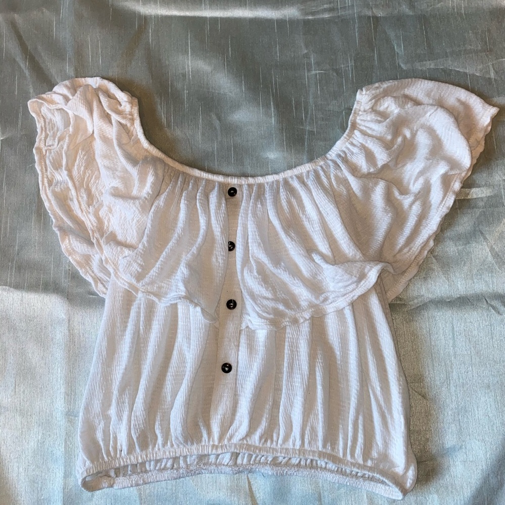 White crop top